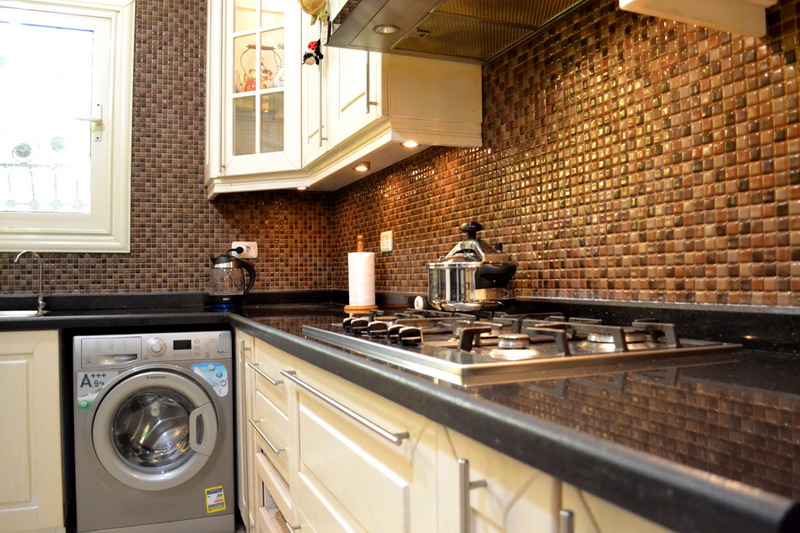 Pitch pine kitchen cabinets