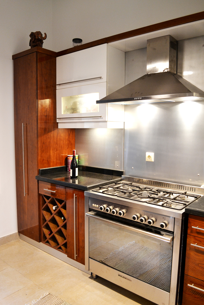 modern white and brown kitchen cabinets