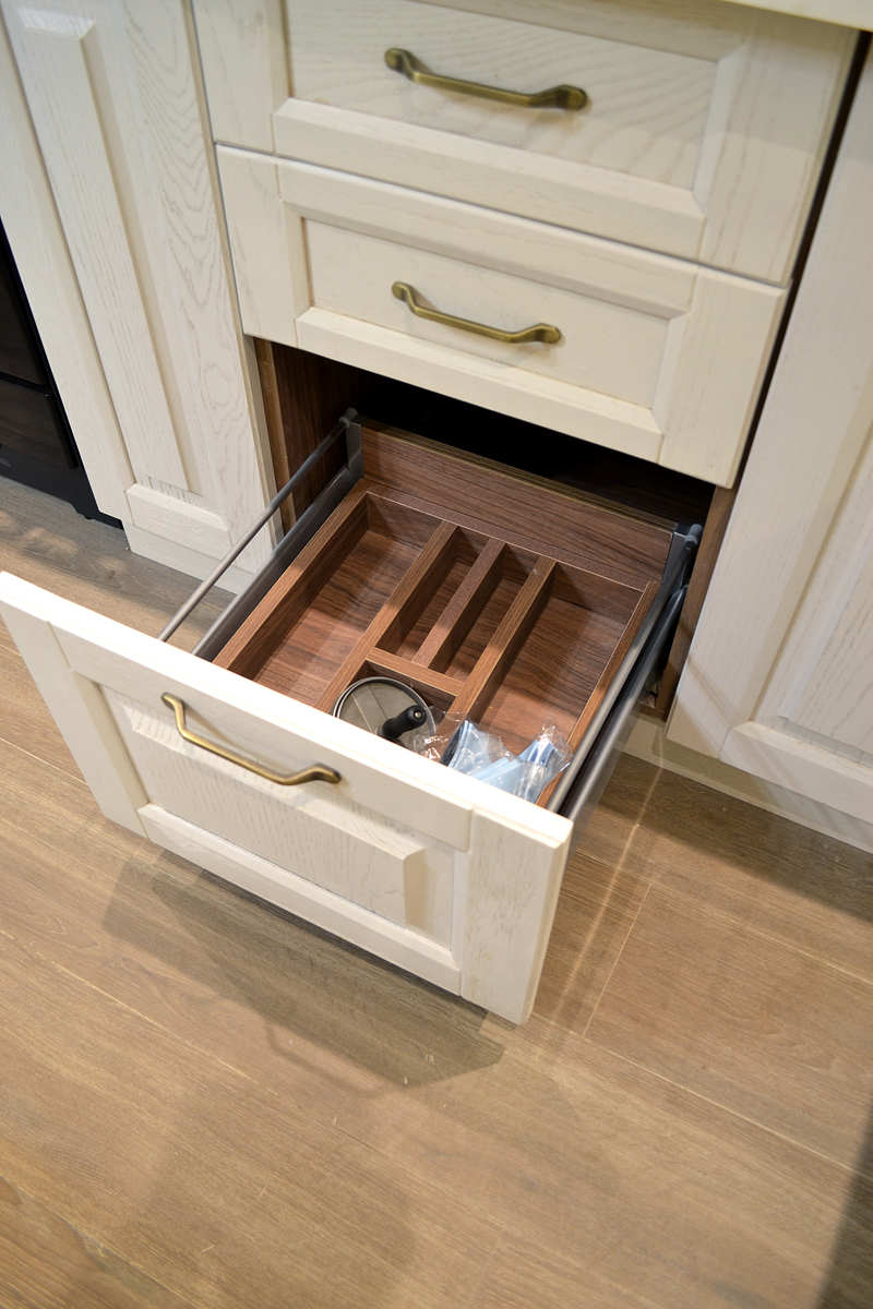 oak kitchen drawer