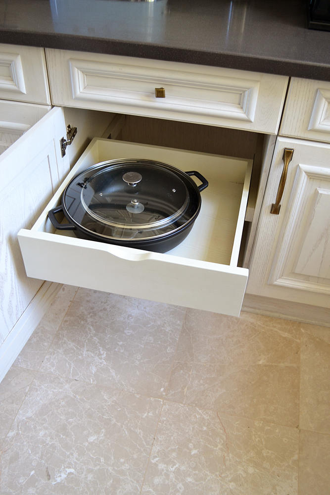 classic white kitchen drawer