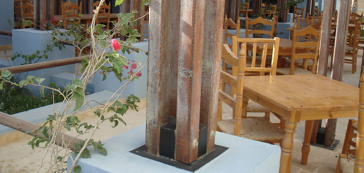Diving hotel port ghalib hotel furniture wooden pole