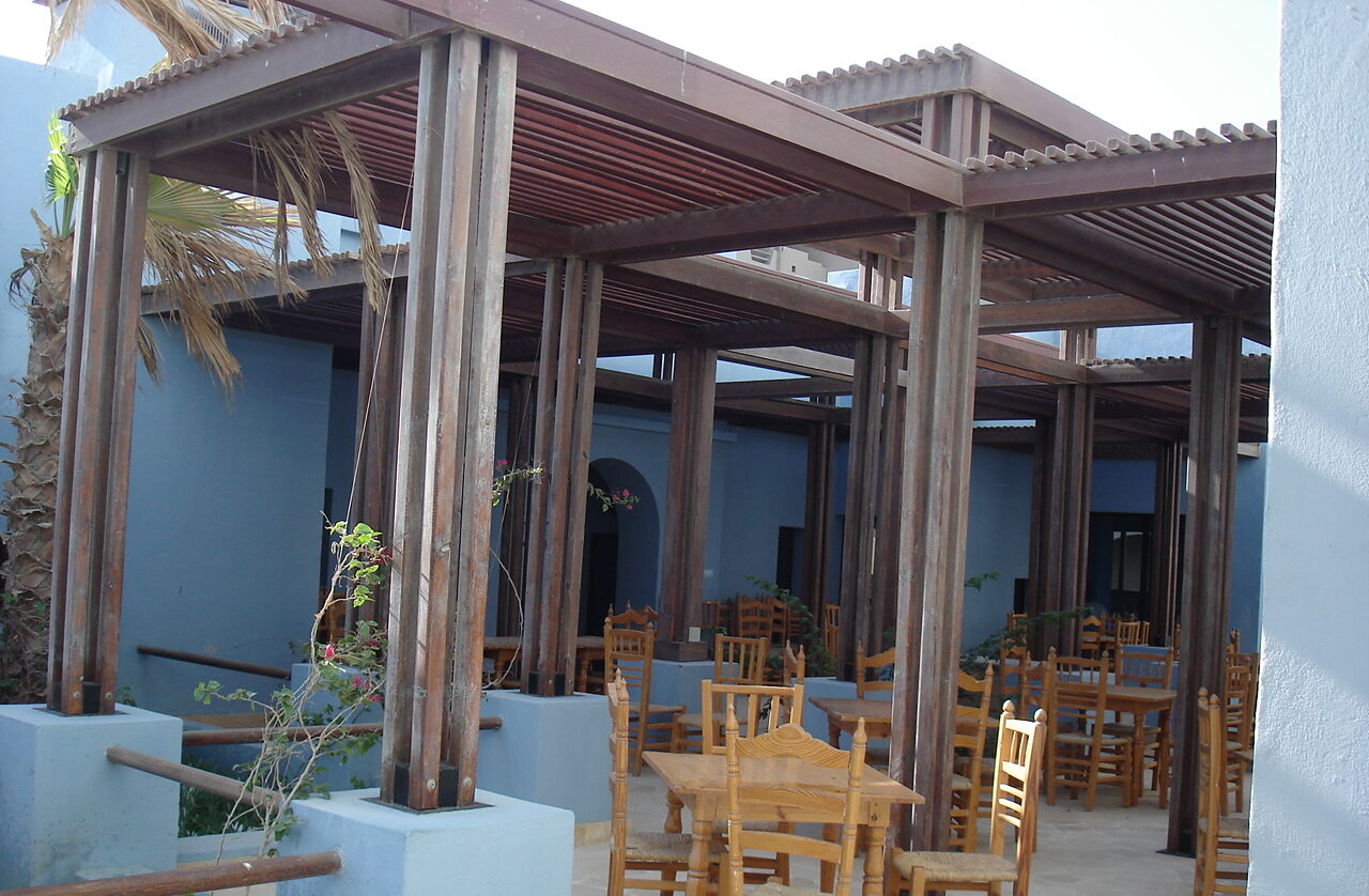 Diving hotel port ghalib hotel furniture pergola