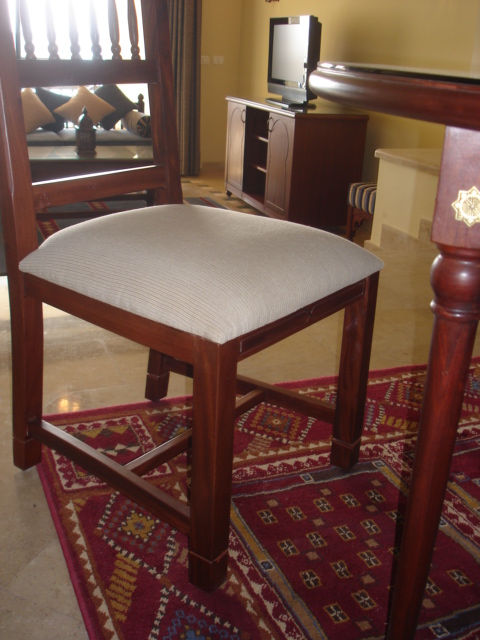residence port Ghalib hotel room furniture dining table and chairs