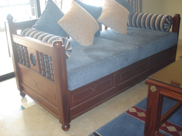 Marina residence port Ghalib hotel room furniture sofa