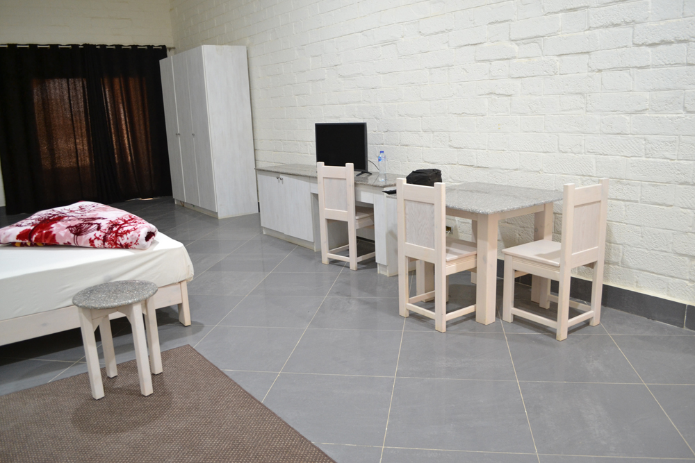 Canal sugar company workers dorm wooden table and chairs