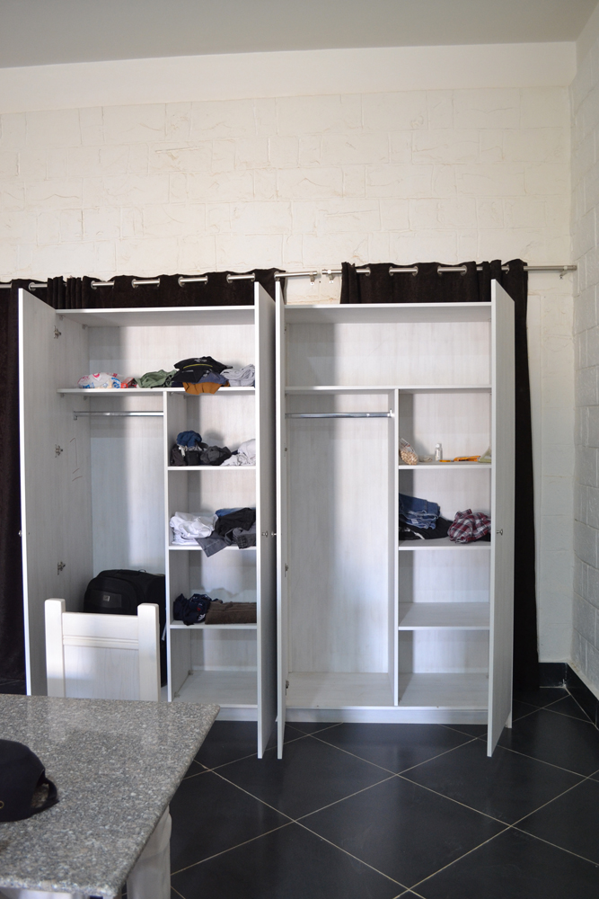 dorm room white closets