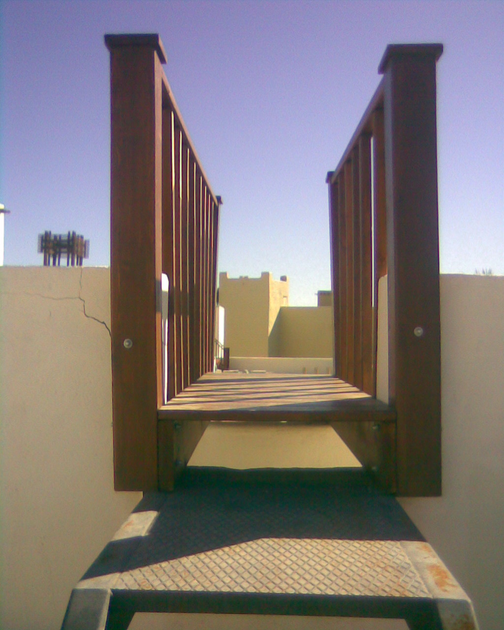 Wooden deck hotel furniture port Ghalib