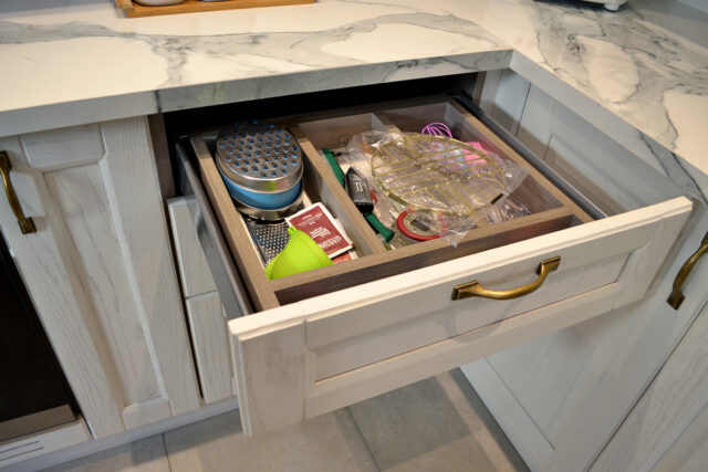 drawermade of oak and melamine